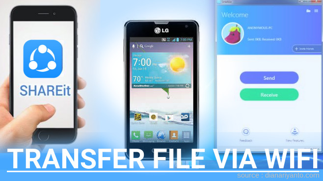 Tutorial Transfer File via Wifi di LG Optimus F3 Menggunakan ShareIt Terbaru