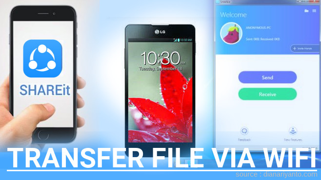 Transfer File via Wifi di LG Optimus G E975 Menggunakan ShareIt Versi Baru