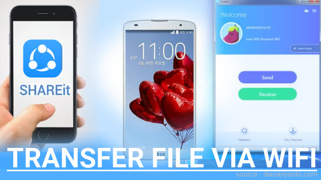 Tips Transfer File via Wifi di LG Optimus G Pro 2 Menggunakan ShareIt Terbaru