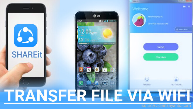 Mengenal Transfer File via Wifi di LG Optimus G Pro E985 Menggunakan ShareIt Versi Baru