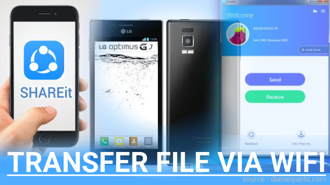 Tutorial Transfer File via Wifi di LG Optimus GJ Menggunakan ShareIt Terbaru