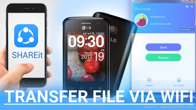 Kirim dan Transfer File via Wifi di LG Optimus L1 II Dual E420 Menggunakan ShareIt Versi Baru