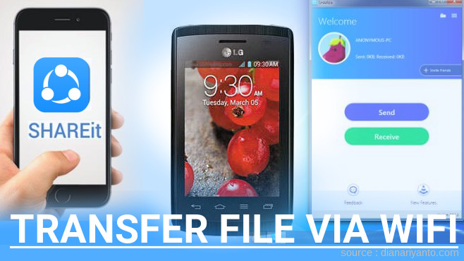 Mudahnya Transfer File via Wifi di LG Optimus L1 II E410 Menggunakan ShareIt Versi Baru