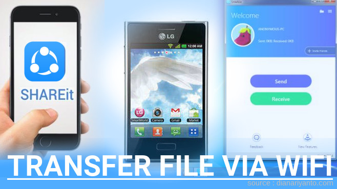 Cara Mudah Transfer File via Wifi di LG Optimus L3 E400 Menggunakan ShareIt Terbaru