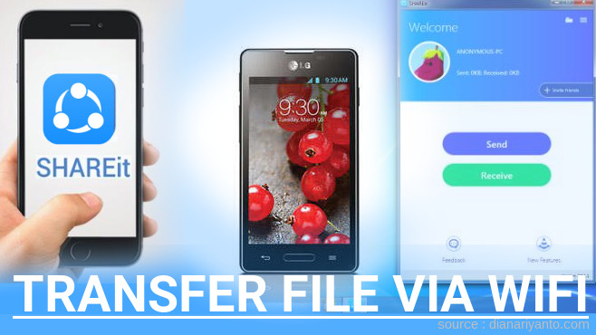 Mengenal Transfer File via Wifi di LG Optimus L5 II E450 Menggunakan ShareIt Versi Baru