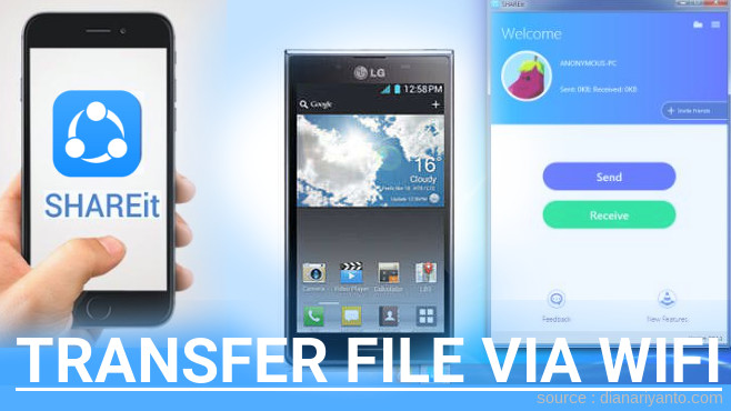 Cara Transfer File via Wifi di LG Optimus L7 P705 Menggunakan ShareIt Terbaru