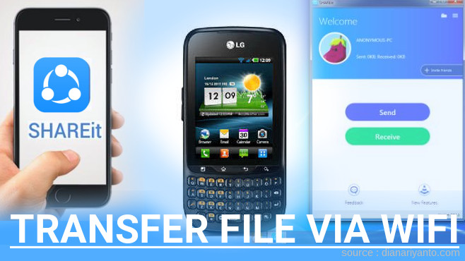 Mengenal Transfer File via Wifi di LG Optimus Pro C660 Menggunakan ShareIt Versi Baru