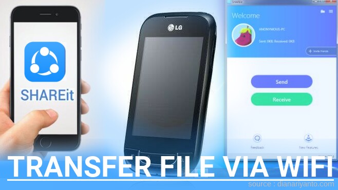 Mengenal Transfer File via Wifi di LG P692 Gelato NFC Menggunakan ShareIt Terbaru