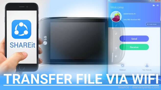 Tutorial Transfer File via Wifi di LG P698 Optimus Net Dual Menggunakan ShareIt Versi Baru