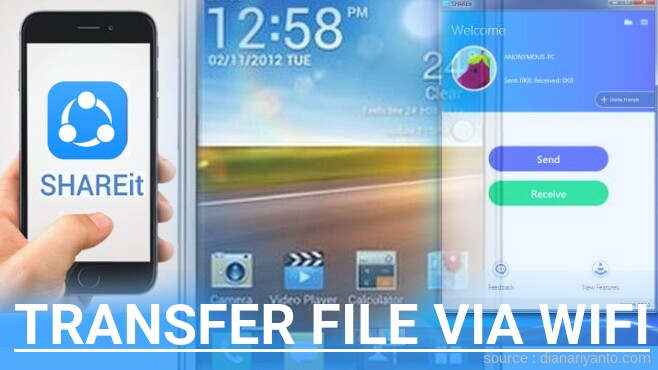 Transfer File via Wifi di LG P705 Optimus L7 Menggunakan ShareIt Versi Baru