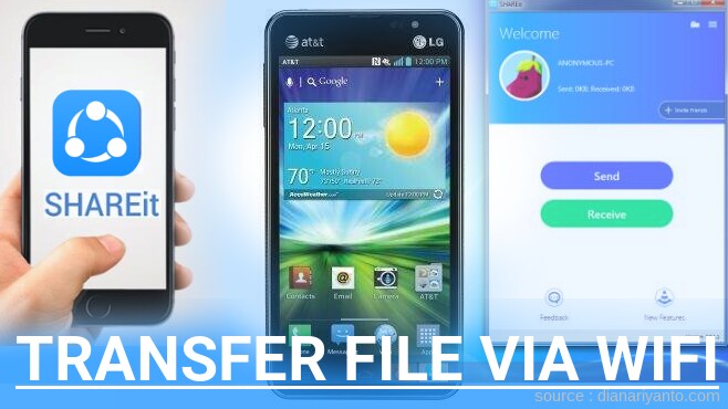 Kirim dan Transfer File via Wifi di LG P870 Escape Menggunakan ShareIt Terbaru