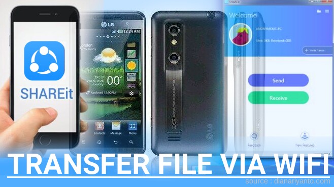 Tips Transfer File via Wifi di LG P929 Thrill 4G Menggunakan ShareIt Versi Baru