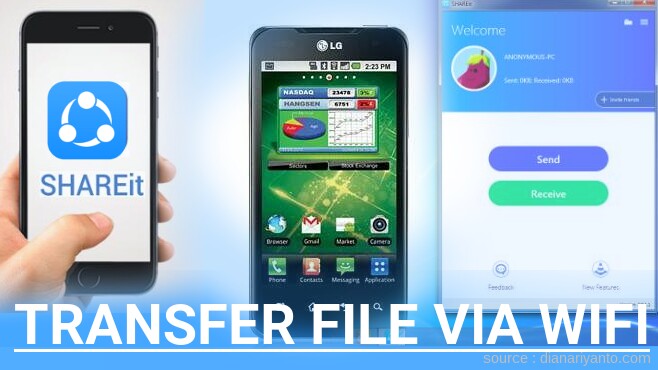 Mudahnya Transfer File via Wifi di LG P990 Optimus 2X Menggunakan ShareIt Versi Baru