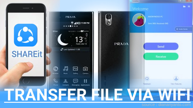 Tutorial Transfer File via Wifi di LG Prada 3.0 P940 Menggunakan ShareIt Versi Baru