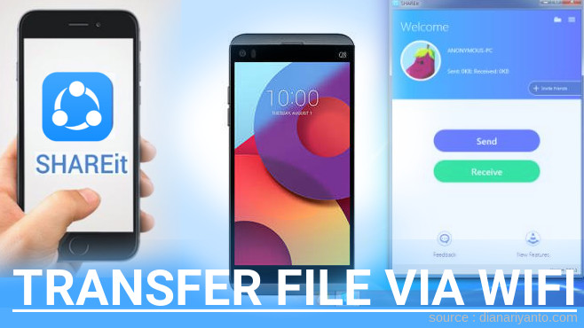 Tutorial Transfer File via Wifi di LG Q8 Menggunakan ShareIt Versi Baru