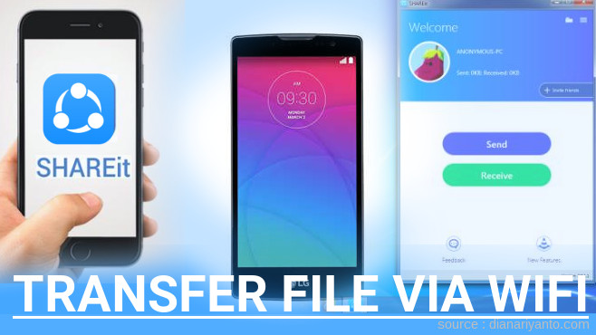 Cara Transfer File via Wifi di LG Spirit H440Y LTE Menggunakan ShareIt Versi Baru