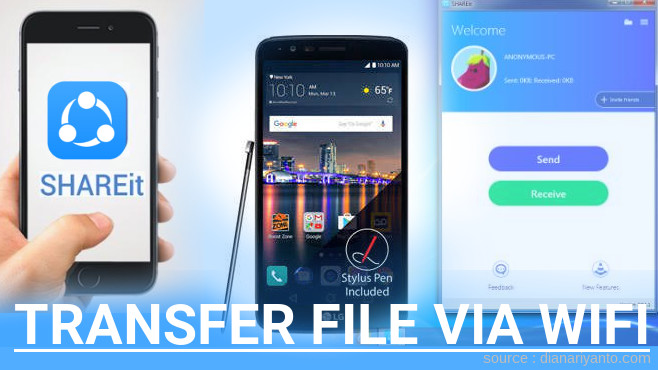 Tips Transfer File via Wifi di LG Stylus 3 Menggunakan ShareIt Versi Baru