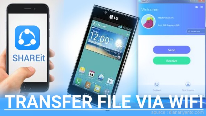 Tips Transfer File via Wifi di LG US730 Splendor Menggunakan ShareIt Terbaru