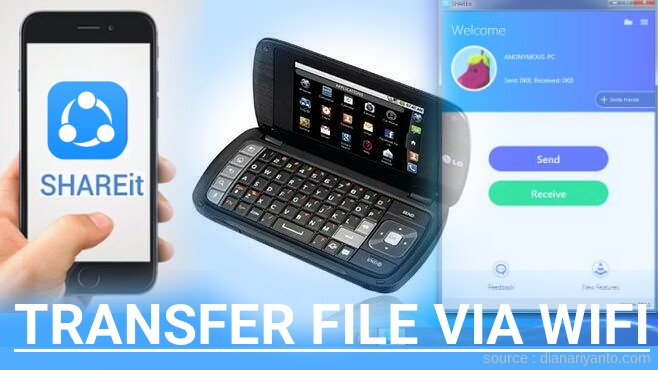 Cara Mudah Transfer File via Wifi di LG US760 Genesis Menggunakan ShareIt Versi Baru