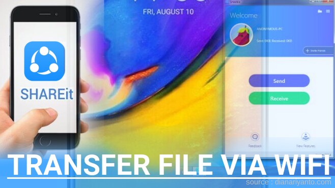Mengenal Transfer File via Wifi di LG V35 ThinQ Menggunakan ShareIt Versi Baru