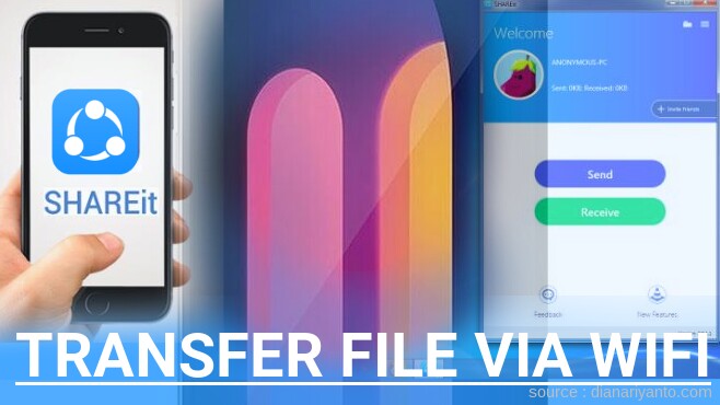 Transfer File via Wifi di LG V60 ThinQ 5G Menggunakan ShareIt Versi Baru
