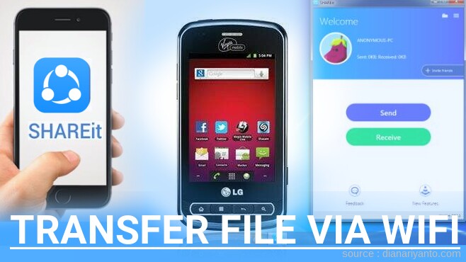 Tips Transfer File via Wifi di LG VM701 Optimus Slider Menggunakan ShareIt Versi Baru