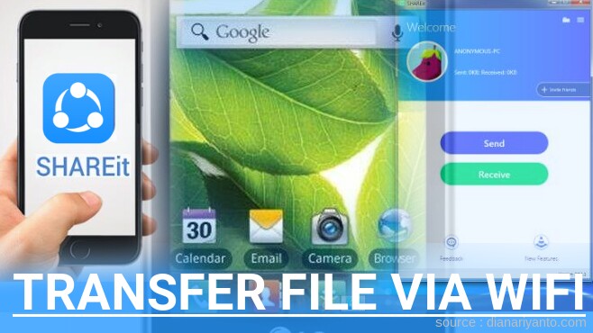 Transfer File via Wifi di LG VS410 Optimus Zone Menggunakan ShareIt Versi Baru
