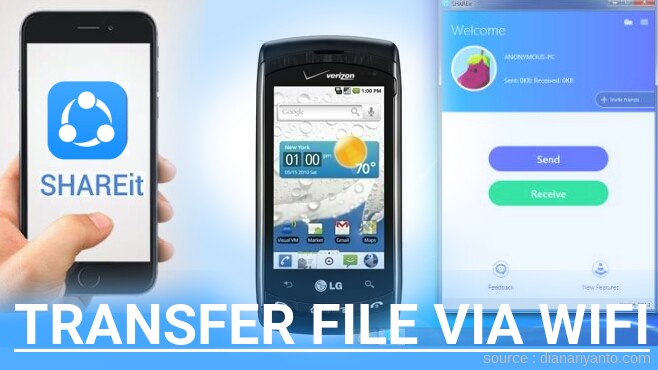 Tips Transfer File via Wifi di LG VS740 Ally Menggunakan ShareIt Versi Baru