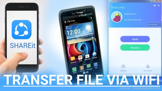 Cara Transfer File via Wifi di LG VS920 Spectrum Menggunakan ShareIt Versi Baru