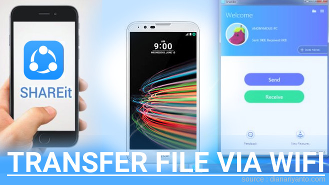 Transfer File via Wifi di LG X Fast Menggunakan ShareIt Versi Baru