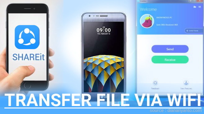 Tips Transfer File via Wifi di LG X mach Menggunakan ShareIt Versi Baru