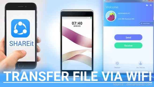 Transfer File via Wifi di LG X Skin Menggunakan ShareIt Terbaru