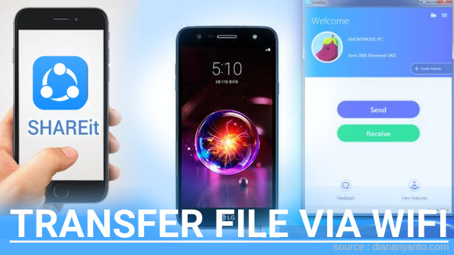 Transfer File via Wifi di LG X5 (2018) Menggunakan ShareIt Terbaru