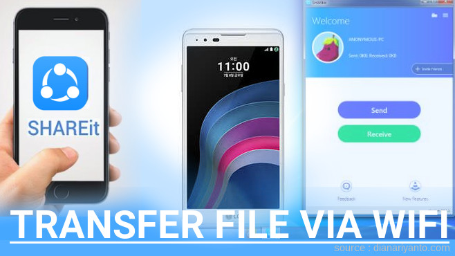 Mengenal Transfer File via Wifi di LG X5 Menggunakan ShareIt Terbaru