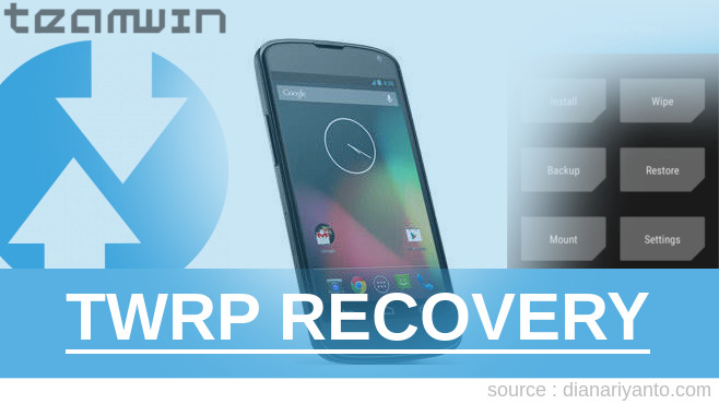 TWRP Google NEXUS 4 16GB (LG) Paling Simpel