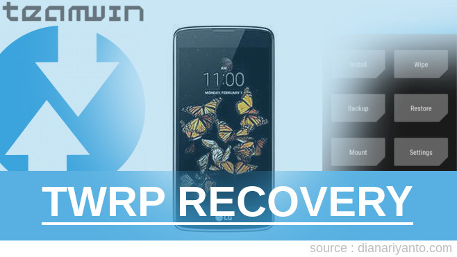 Download TWRP LG K8 Tanpa Komputer
