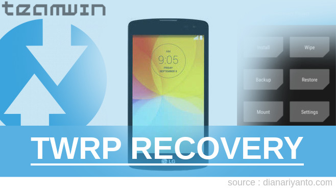 Install TWRP LG L Fino Paling Simpel
