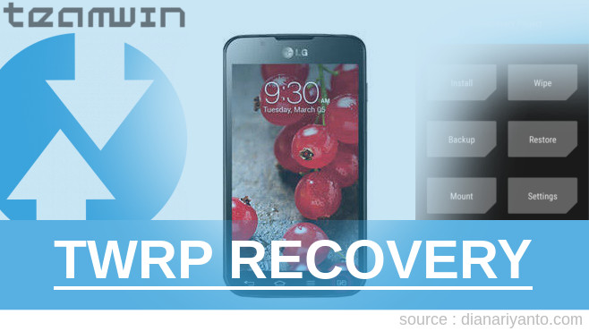 TWRP Recovery LG Optimus L7 II Dual P715 Temp