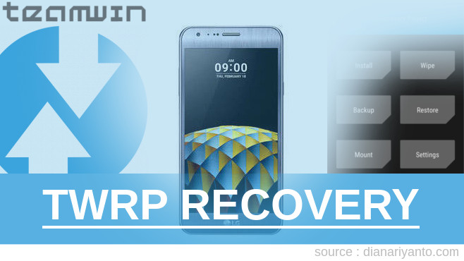 TWRP LG X cam Tanpa Komputer
